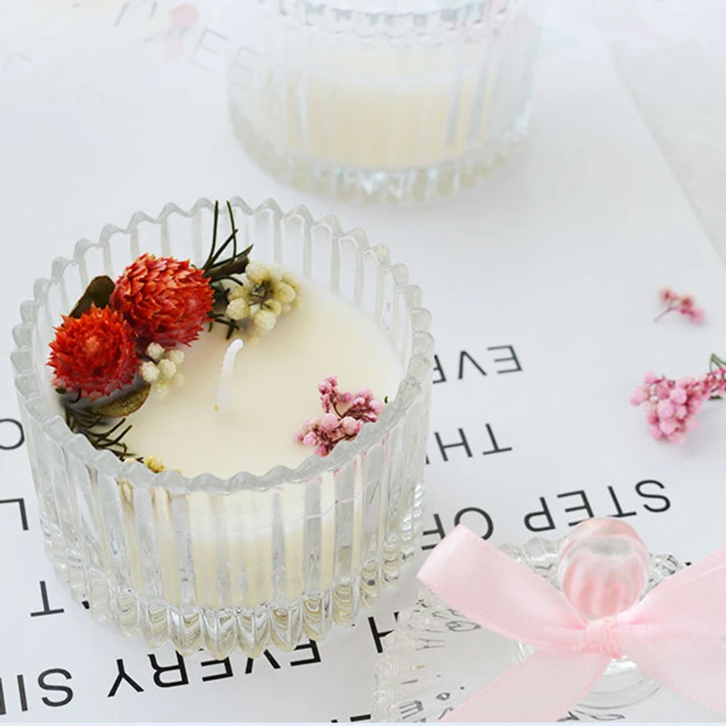 Сушеные Цветочные ароматерапевтические свечи Рождественские Ароматические