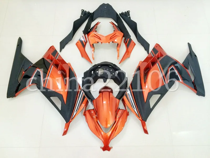 

Новый ABS мотоцикл обтекатели комплект подходит для KAWASAKI Ninja 300 2013 --- 2019 EX300 13 14 15 16 17 18 Кузов Набор оранжевый
