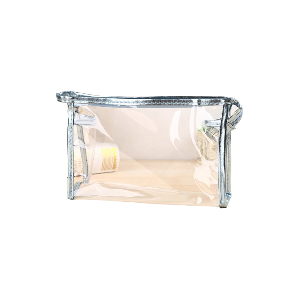 Женские дорожные ПВХ косметички прозрачные водонепроницаемые сумки на молнии