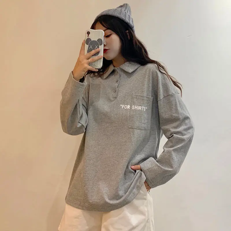 

new long sleeve women shirts white blouse Letter print women blouse shirt fashion womens blouses and tops office blouse