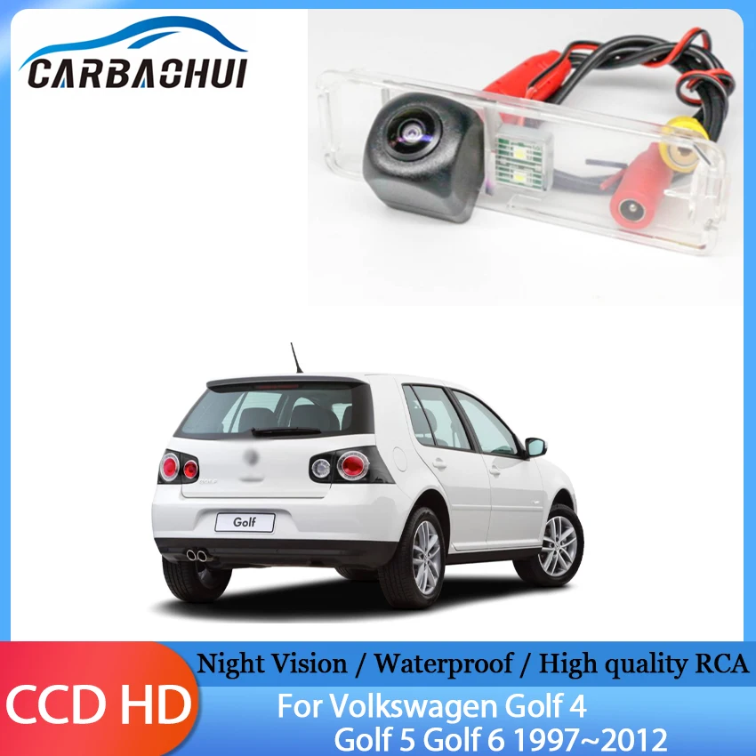 

Car Rear View Reverse Backup Parking HD 1280P Camera Night Vision high quality RCA For Volkswagen Golf 4 Golf 5 Golf 6 1997~2012