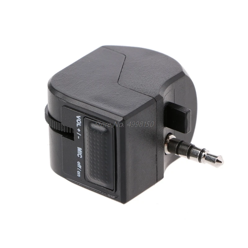 3 5 мм аудио разъем переходник для наушников с микрофоном и регулировкой