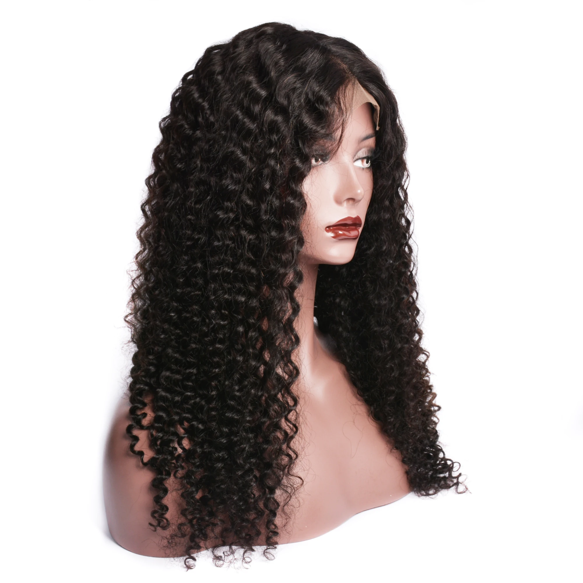 4x4 парик на застежке кудрявые человеческие волосы парики с предварительно