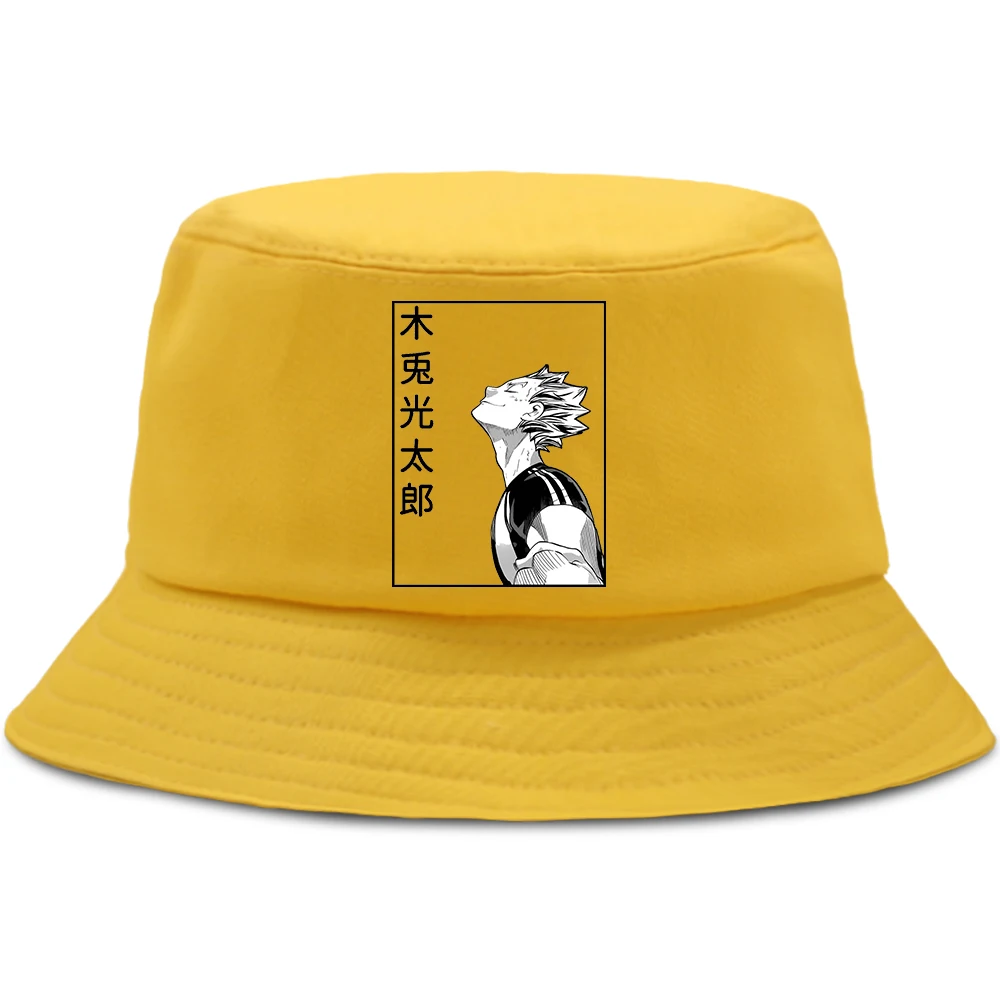 

Панама Haikyuu Bokuto Koutarou с аниме принтом, Пляжная летняя кепка унисекс, Солнцезащитная шляпа, складная уличная шляпа для рыбалки