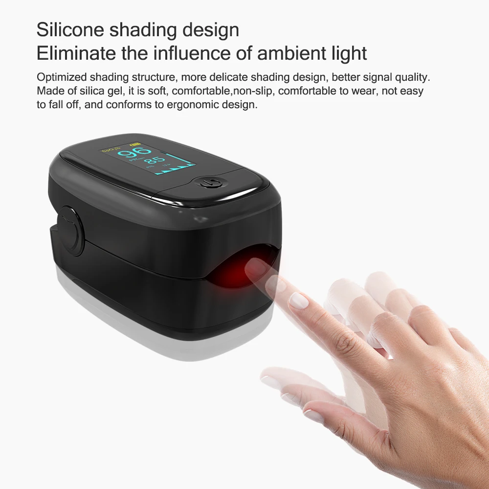 Пульсоксиметр на кончик пальца Женский прибор медицинский для измерения уровня