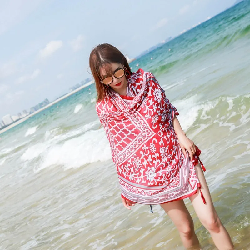 

Women Floral Swim Cover-Ups Female Beach Boho Bathing Beach Bikini Cover Up Outfits for Lady Summer New 15 Colors