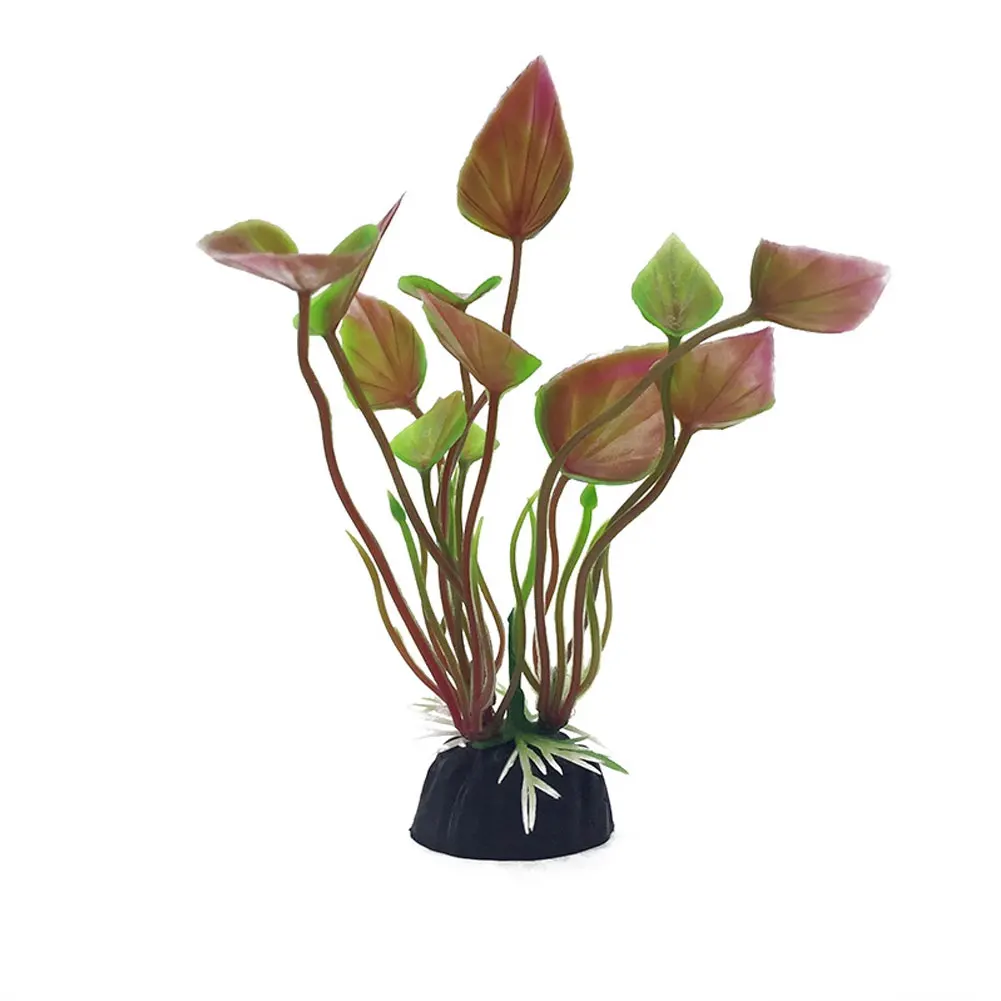 Plastic Artificial Aquarium Plants Decoration Beautiful Submersible Aquatic Fish Tank Grass Ornament Plant Background | Дом и сад