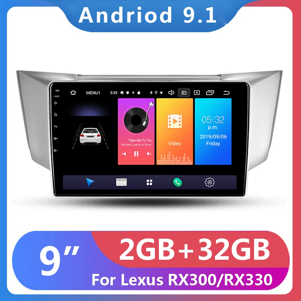 Автомагнитола 2 Din для Lexus RX300 RX330 RX350 RX400H Toyota harrier 2003 2009|Автомагнитолы| |