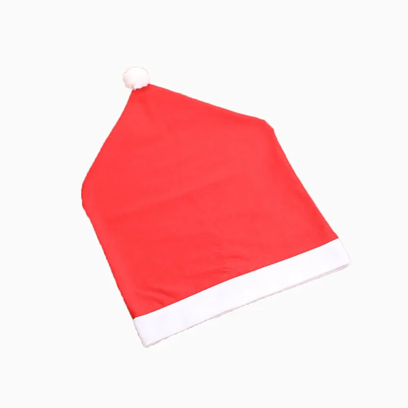 

2pcs/set Christmas Chair Covers Santa Claus Hat Christmas Dinner Chair Back Covers Table Party Decor New Year Party Supplies