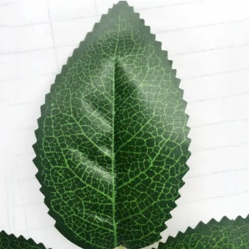 40 шт. Искусственные Шелковые Розовые листья искусственная зелень для свадебный