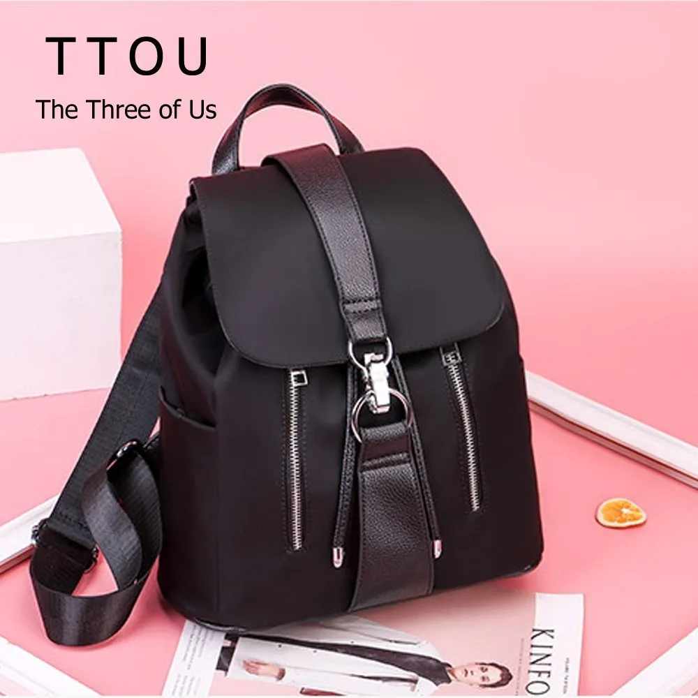 TTOU черный Highstreet современной леди с металлическим кольцом искусственная (-ый)