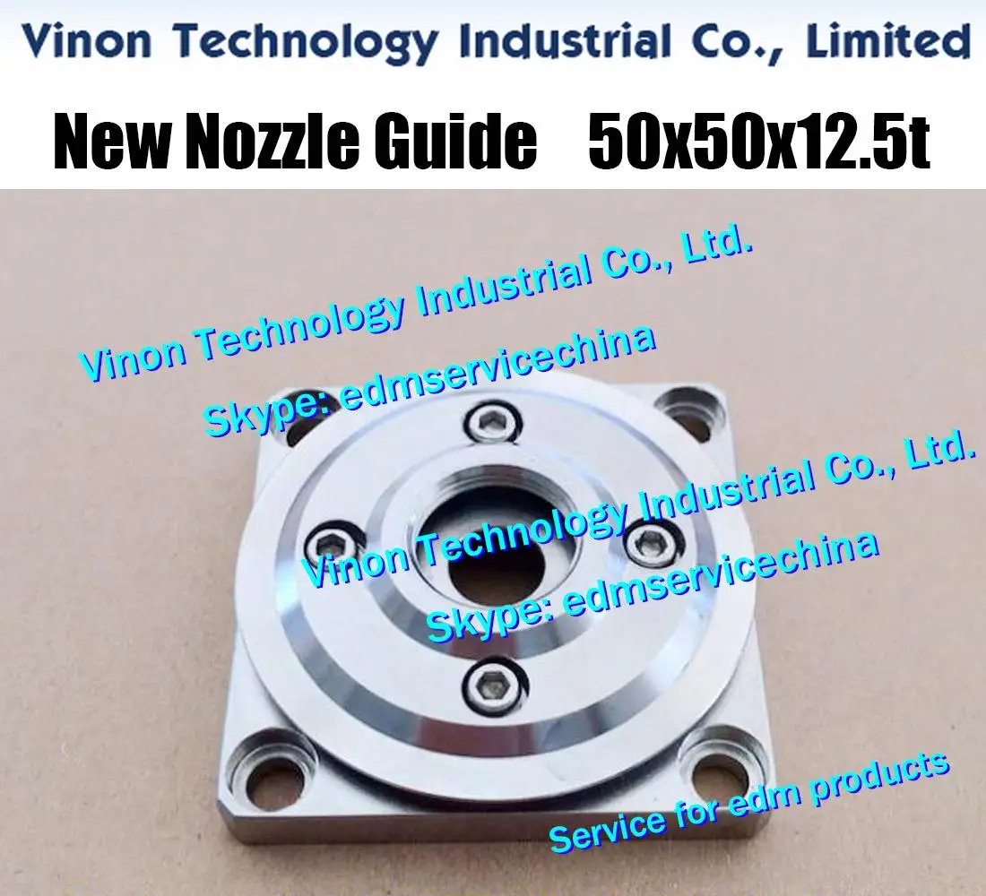 

edm AD Nozzle Guide Set (New type) 50x50x12.5tmm include Upper & Lower Water Nozzle Holder. NOZZLE BASE for AD400,AQ400,AD360