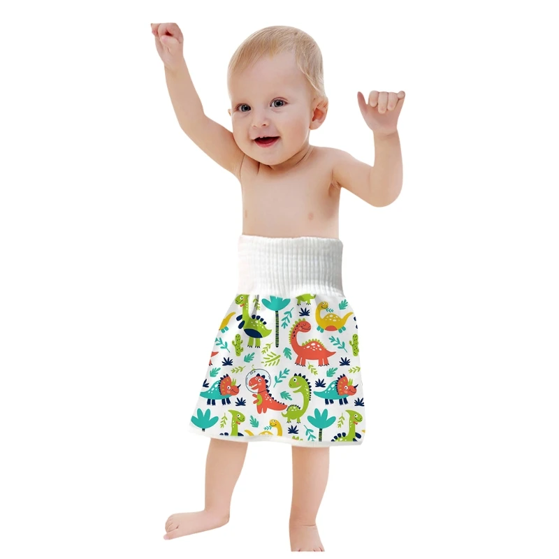 

2 in 1 Comfy Infants Baby Diaper Skirt Toddler Kids Potty Training Nappy Pants Waterproof Absorbent Washable Shorts
