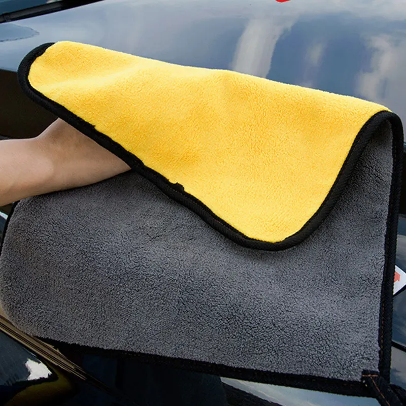 

Coral Velvet Cleaning Towel Microfiber Double Sided Wiping Absorbent Drying Cloth Car Detailing Household High Density Towels
