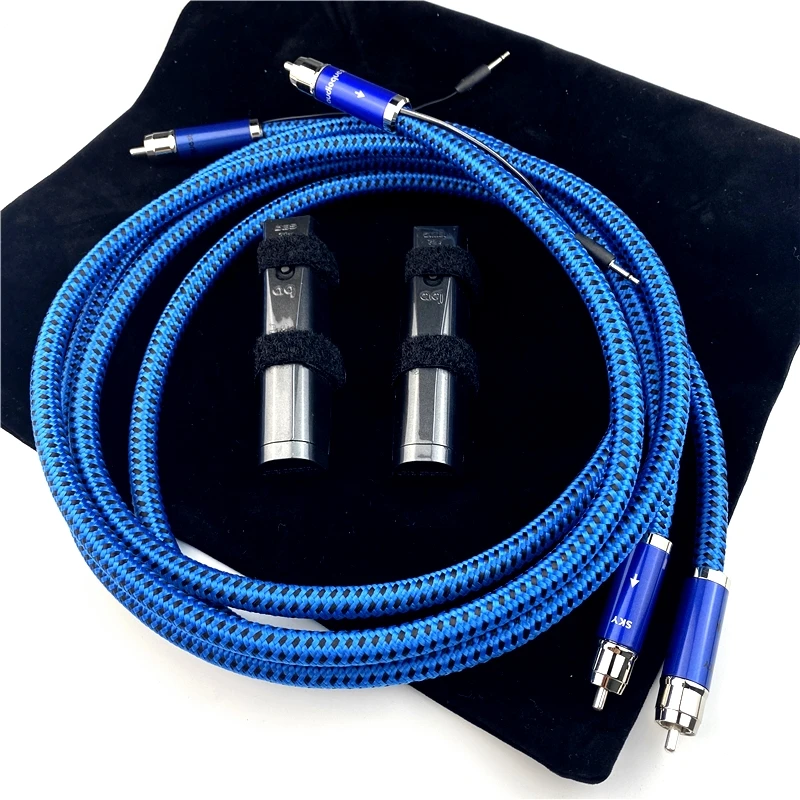 

Пара HiFi Audio Interconnect Line SKY PSS Silver RCA кабель для лампового усилителя CD-плеера