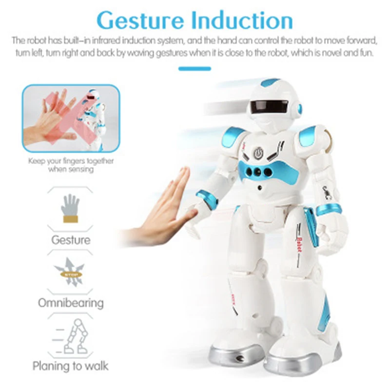 

Remote Control Robot Multi-function USB Charging RC Robot Sing Dance Action Figure Gesture Sensor Robot artist toys for children