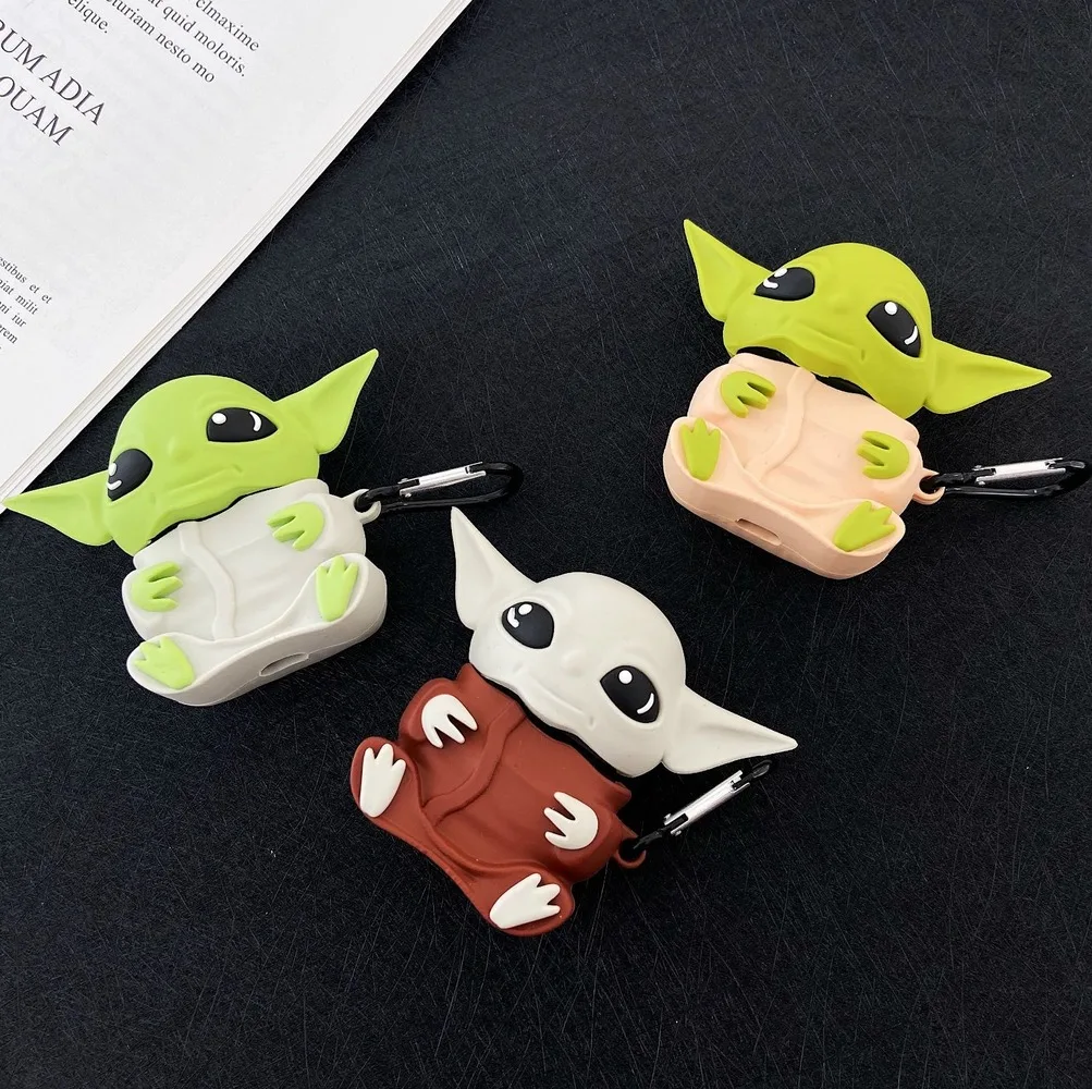 

Baby Yoda Airpods Pro Case Disney Silicone Star Wars Anime Figure Toys Airpods 2 Case Cover