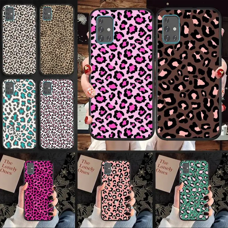 

Fashion Tiger Leopard Print Panther Phone Case For Samsung A30 A20 A20S A10 A10S A9 A8 A6 A6S A40 STAR Lite Cover Coque