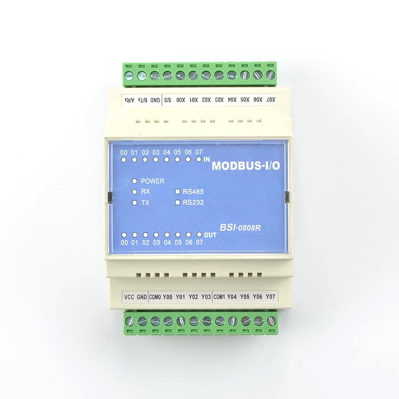 Модуль расширения Modbus удаленного ввода вывода 8 входов выходов реле захвата