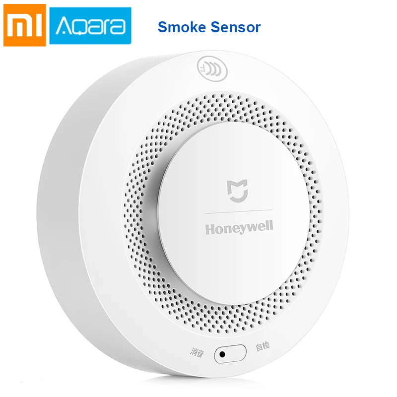 Smoke Sensor Xiaomi умный дом Комплект Aqara шлюз двери окна человеческого тела датчик температуры и влажности Датчик беспроводной переключатель Zigbee розетка куб - Цвет: Smoke Sensor