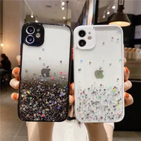 gradient glitter sequin bling clear phone case for iphone 12 mini 11 pro xs max xr x 8 7 6s 6 plus se 2020 silicone cover case