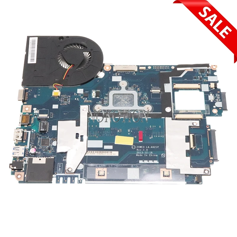 nokotion nby4711002 nb y4711 002 main board for acer aspire e1 510 e1 510 2500 laptop motherboard z5we3 la a621p n3520 cpu ddr3 free global shipping