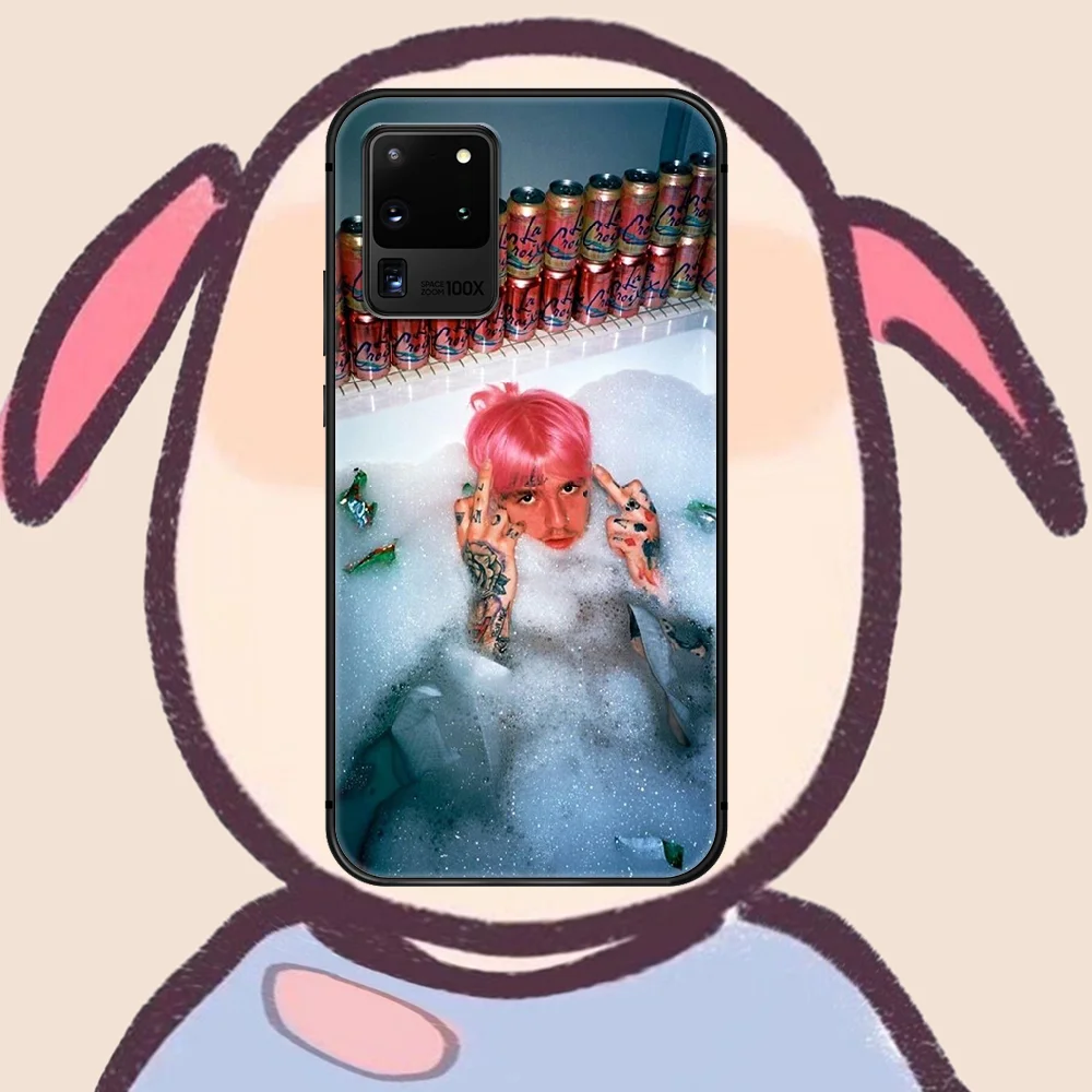 

Lil Peep Mode Phone Case Cover Hull For Samsung Galaxy S 7 8 9 10 e 20 FE edge uitra plus Note 9 10 20 black Funda Painting