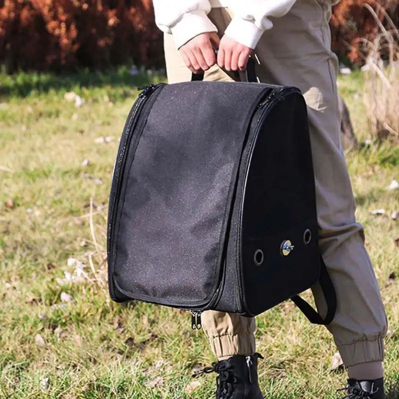 Portable Bird Carrier Cage Bag Breathable Parrot Out Backpack Pet Travel Box for Large and Small Birds Starling Cre | Дом и сад