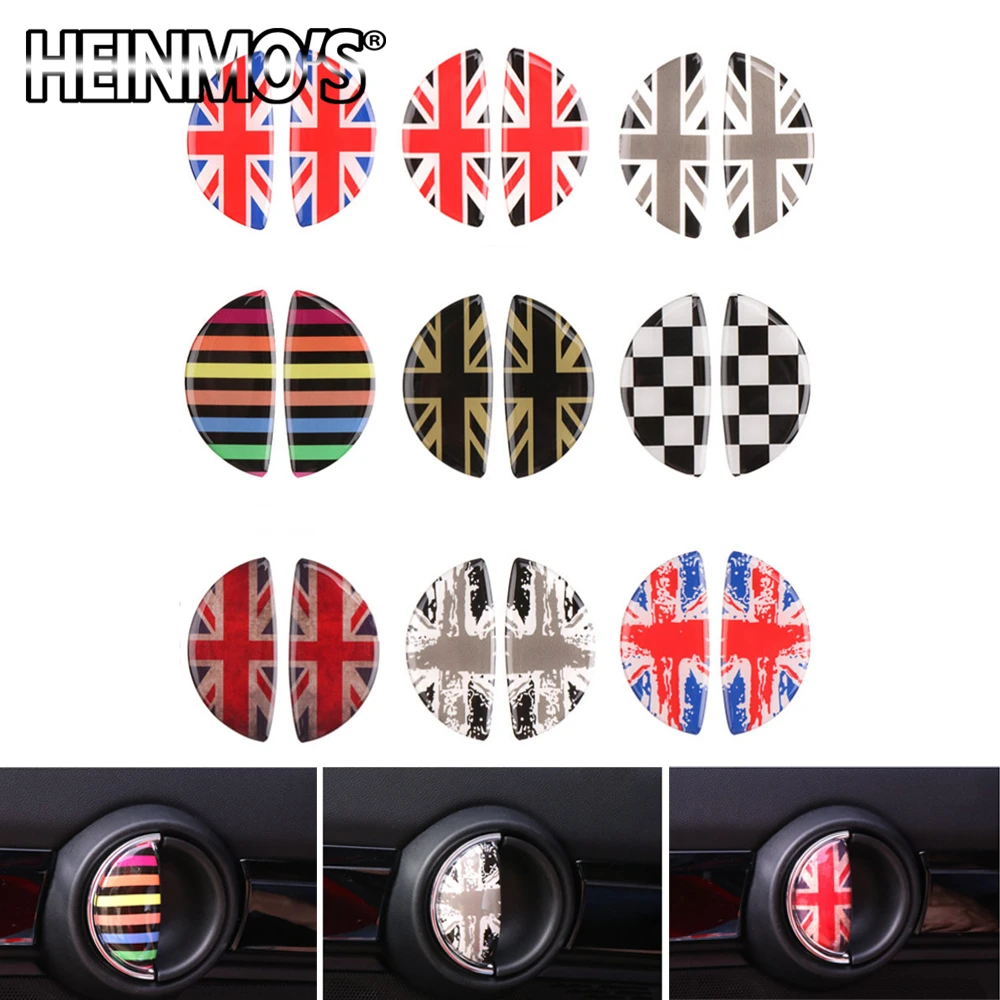 Inner Door Handle Sticker For Mini Cooper Clubman Countryman F54 F55 F56 F57 F60 Front Rear Door Handle Sticker For Mini Cooper