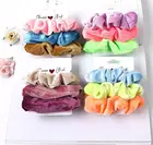 3 шт. винтажные бархатные резинки для волос, эластичные резинки для волос, модные резинки для волос, набор полосатых повязок на голову, женские головные уборы для девочек, аксессуары для волос