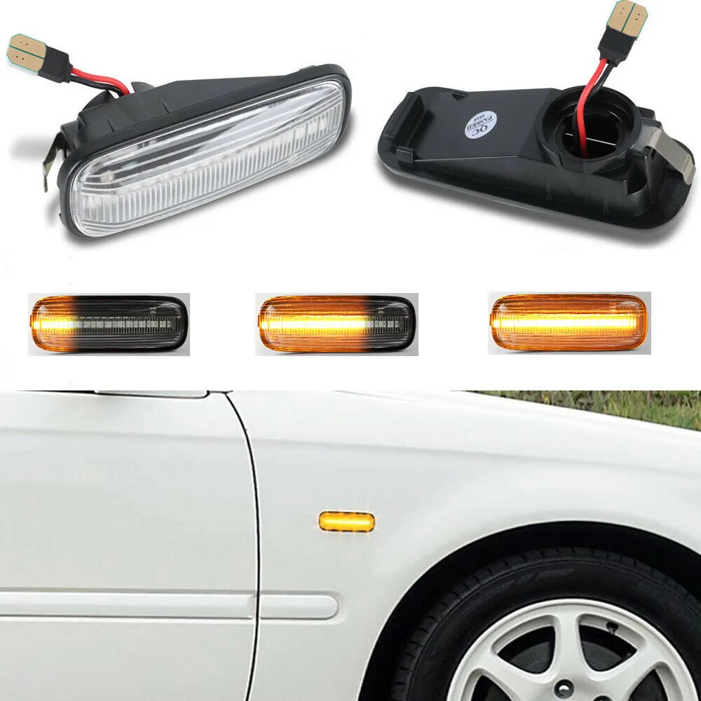 

2 шт. прочная сигнальная лампа 1996-2000 для Honda Civic Ballade, динамические светодиодсветодиодный боковые габаритные огни