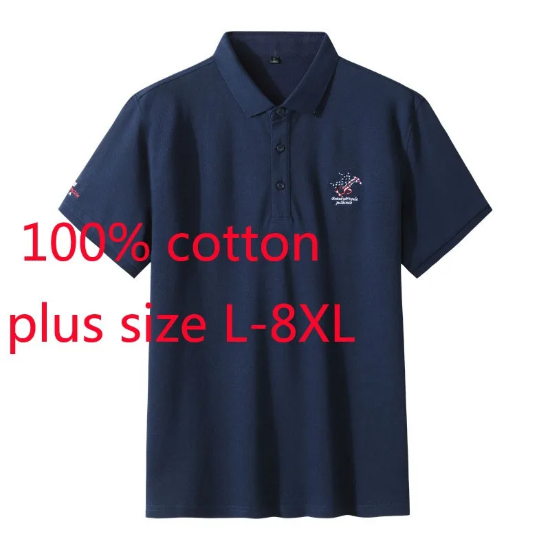 

New Arrival Fashion Summer Men 100% Cotton Short Sleeve Super Large Hand-painted Knitted Tshirt Men Plus Size L-5XL 6XL 7XL 8XL