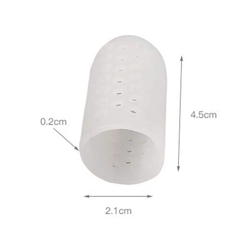

2Pcs Silicone Gel Toe tube Corns Blisters Protector Gel Bunion toe finger protection foot care Foot Health Care Product New Sale