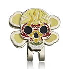 Магнитная шапка для гольфа на Хэллоуин, отметка для мяча для гольфа Вт, с черепом, крутой дизайн, гольф-маркер, учебные пособия, Прямая поставка