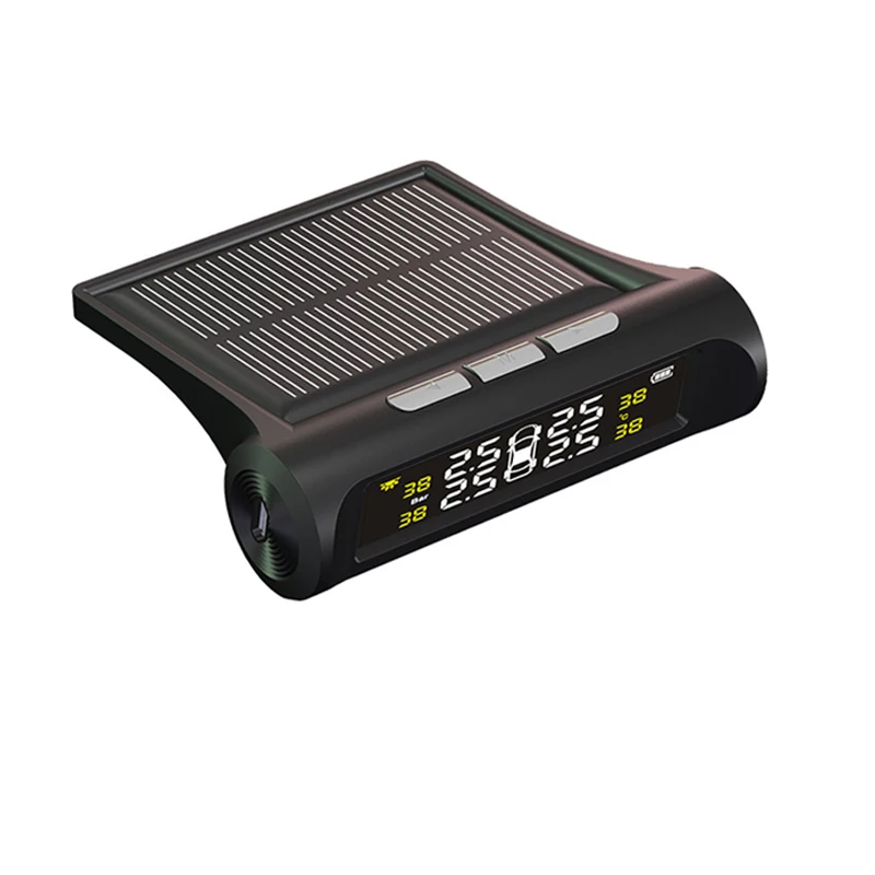 USB или солнечная зарядка автомобиля TPMS система контроля давления в шинах HD