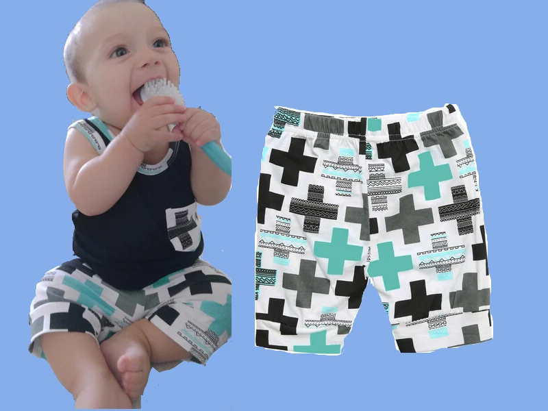 

2Pcs Fashion Newborn Toddler Baby Clothes Set Boys Kids Print Pocket Cotton Vest Top +Pants Oufits 1-3Y