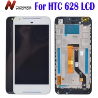 new for htc desire d628 lcd display touch screen digitizer assembly mobile phone replacement parts for htc 628 screen with frame