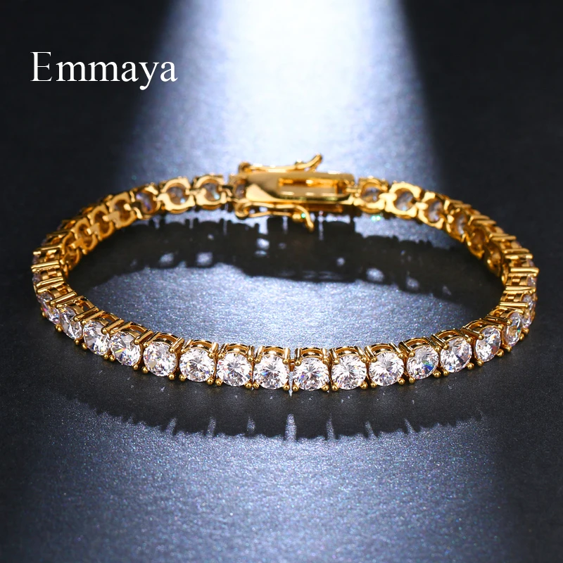 EMMAYA модный эффектный элегантный браслет в стиле хип хоп золотого цвета с