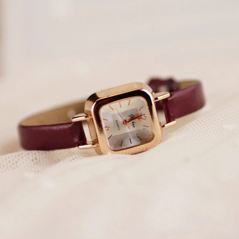 

Fashion Korean version of square ladies belt watch cute small strap small dial all-match watch female
