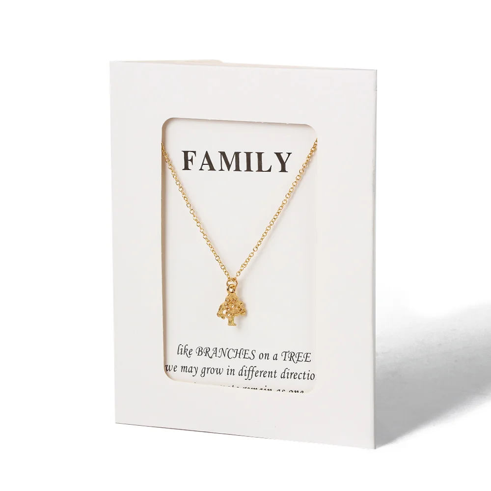 1 шт. милые Подвески в виде древесины жизни с бантом звеньями Цепи ожерелье