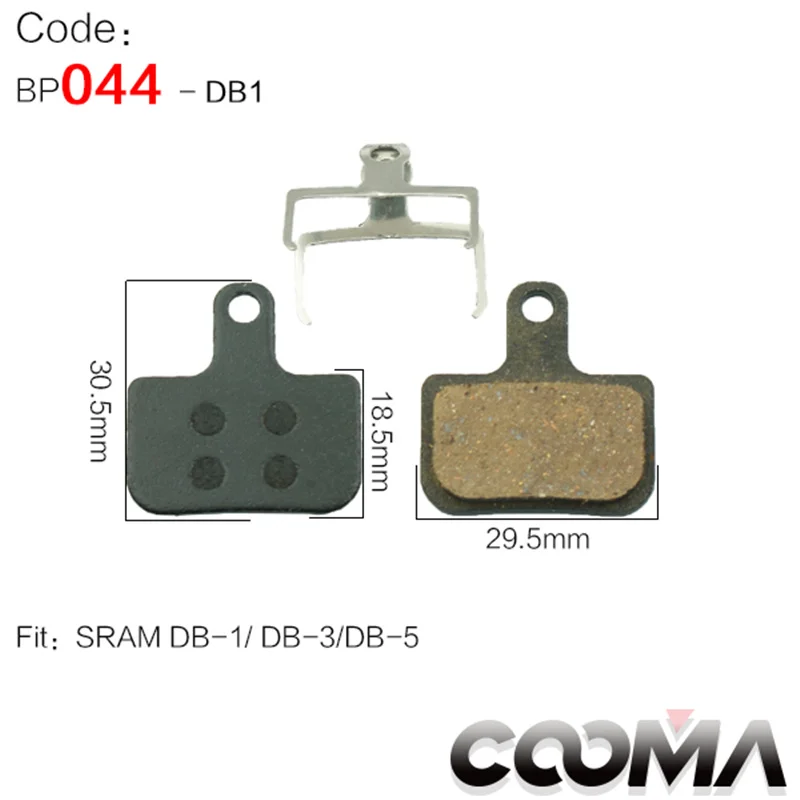 044-DB1 4 пары 8 шт. велосипедные дисковые Тормозные колодки для SHIMANO SRAM AVID HAYES TEKTRO Magura формула и скутер, link-2 - Цвет: 044-DB1