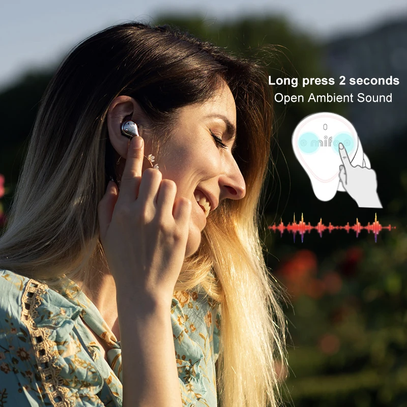 Mifo O5 Bluetooth 5 0 настоящие беспроводные наушники Сбалансированные спортивные