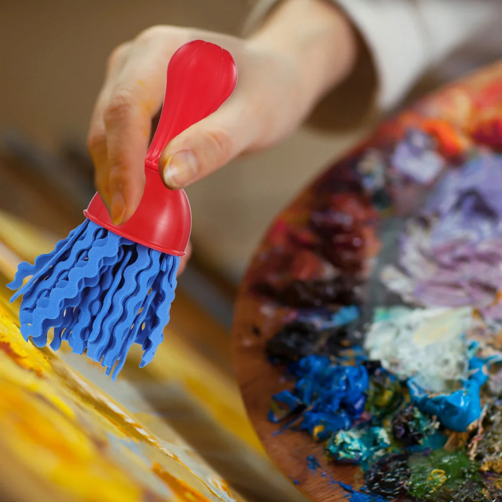 

4Pcs Painting Sponge Brushes Useful Art Drawing Brushes Children Doodling Tools