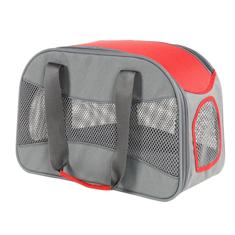 Red and Grey Сумка для собак M4PET переноска для кошек переносная и модная для наружного и внутреннего использования дышащая переноска для домашних животных - Цвет: Red and Grey