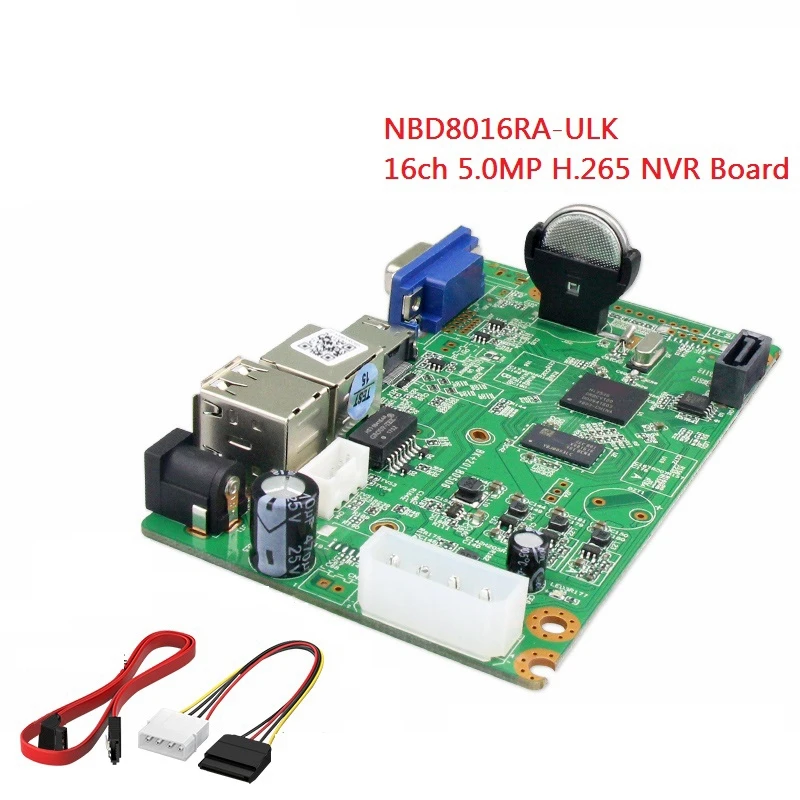 16CHx5.0MP H.265 NVR плата ligent CCTV сетевой видеорегистратор Поддержка Onvif / Cloud |