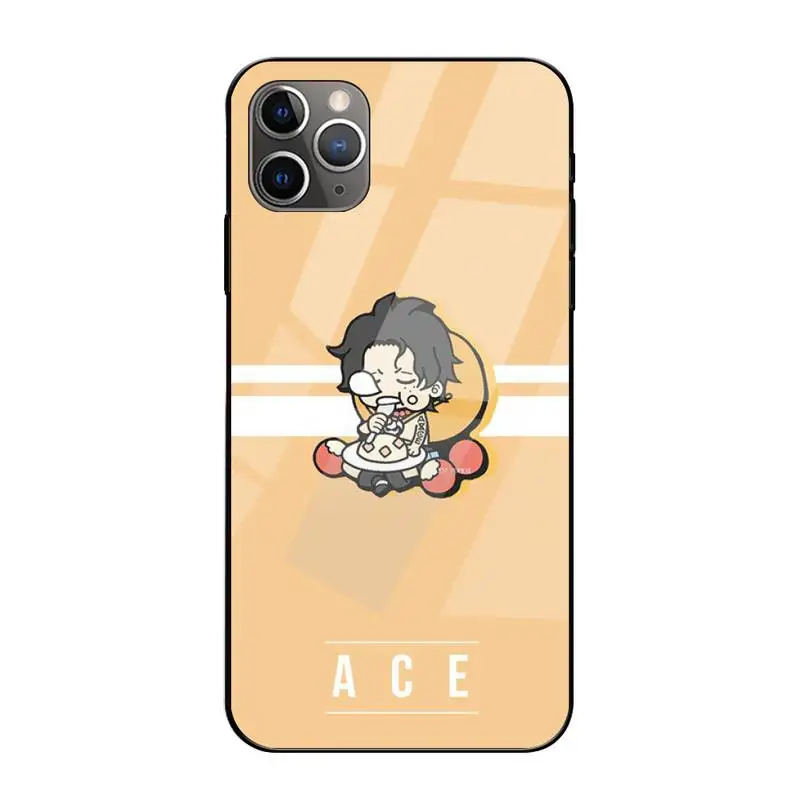 

Cartoons One Piece Phone Case Tempered Glass For Iphone6plus 6S 7 7plus 8 X XS XSmax XR 11 12 Pro Max 12mini