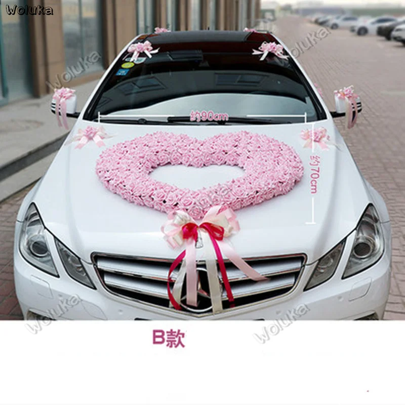 PE rose bear master свадебное оформление автомобиля набор узел свадебный автомобиль команда украшения медведь оформление брака CD50 Q03 - Название цвета: B
