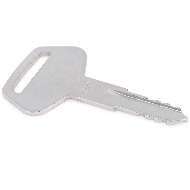 

1pc Equipment Tractor Plant Key Excavator Loader Starter Replacement For Komatsu 787 Stainless Steel 55mm