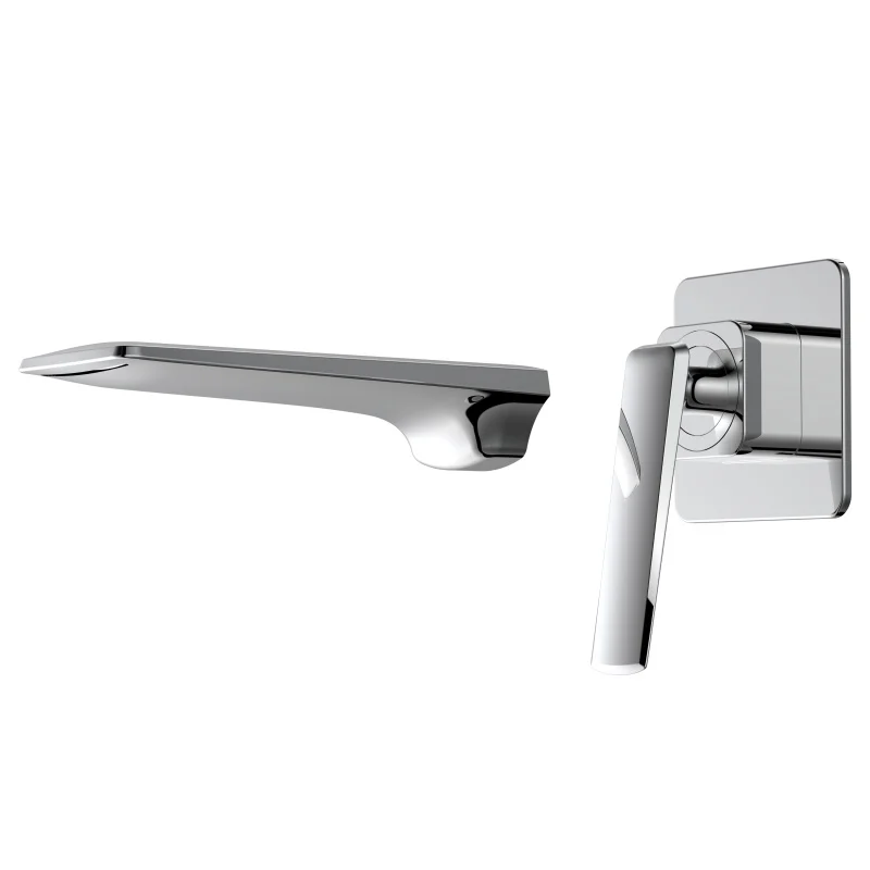

Quality Brass Wall-mounted Bathtub Faucet Wash Basin Mixer Rose Gold and Black Waterfall Faucet Single Handle