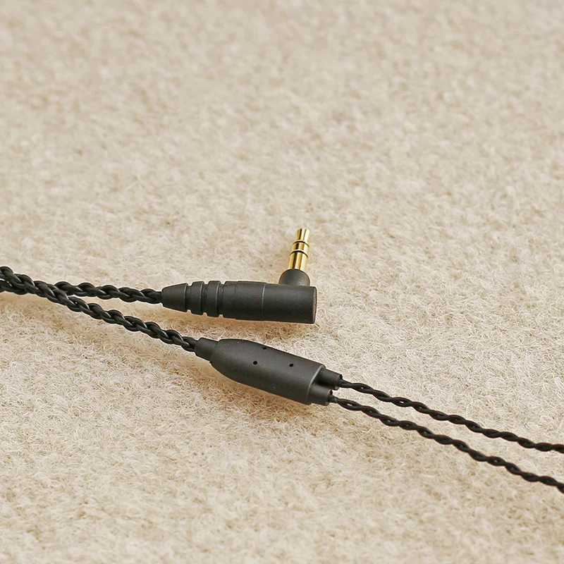 DIY 3 5 мм аудио кабель для наушников OFC смешанный плетеный провод сменный IE80 MMCX pin